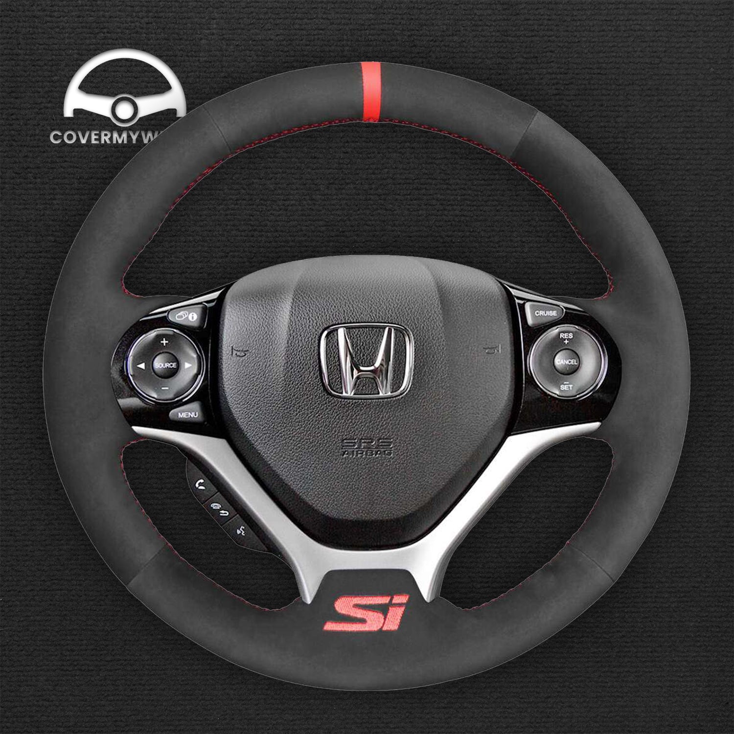 Custom Embroidery on Steering Wheel Cover