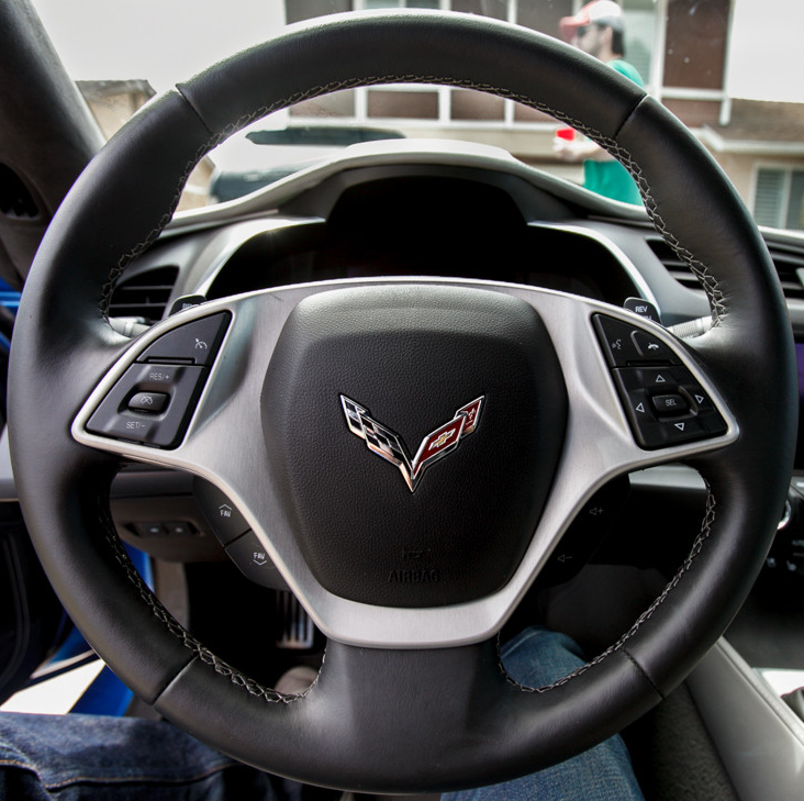 Steering Wheel Cover for Chevrolet Corvette (C7) 2014-2015 Cover My Wheel