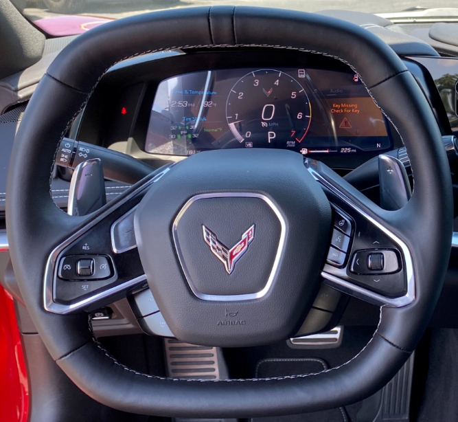Steering Wheel Cover for Chevrolet Corvette (C8) 2020-2024 Cover My Wheel