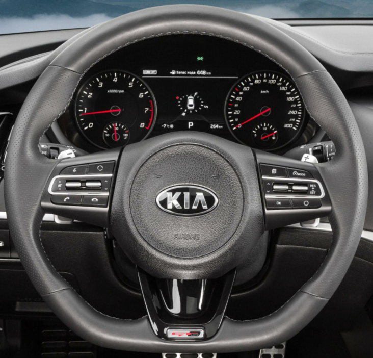 Steering Wheel Cover for Kia Stinger GT (2017–2021) Cover My Wheel