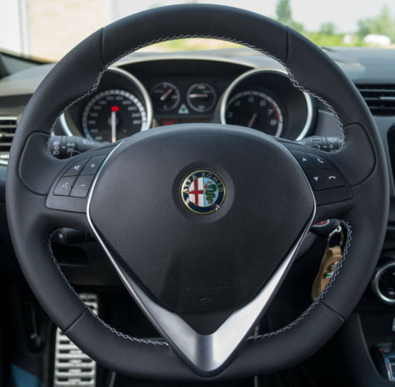Steering Wheel Cover for Alfa Romeo Giulietta (2014–2021) & MiTo (2014–2019) Cover My Wheel