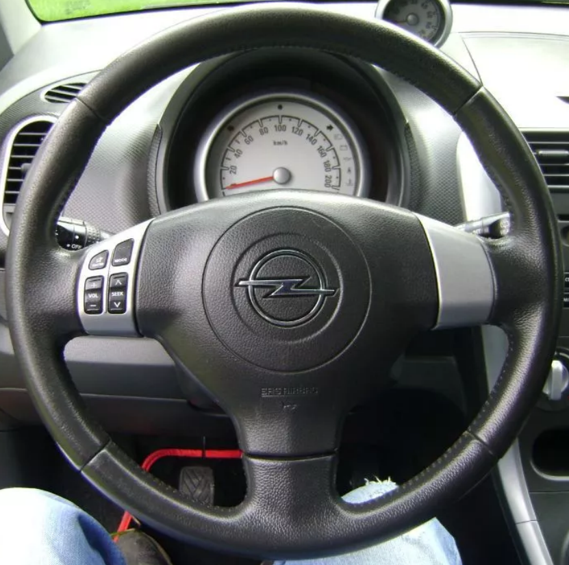 Steering Wheel Cover for Vauxhall (Opel) Agila 2007–2015 Cover My Wheel