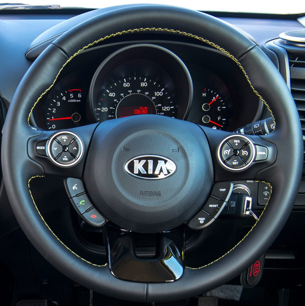 Steering Wheel Cover for Kia Soul (2014–2019) Cover My Wheel