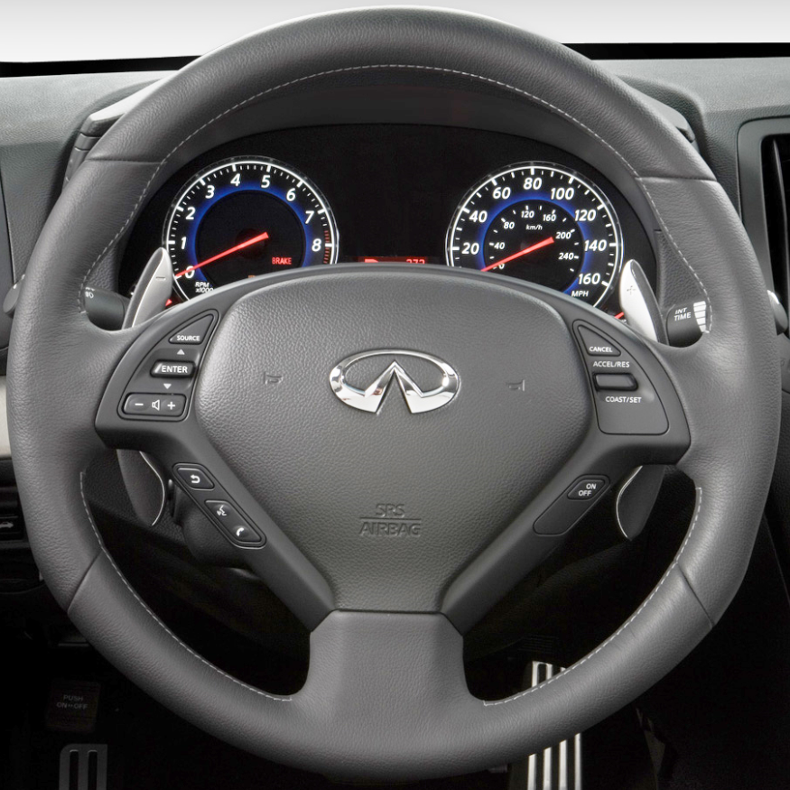 Steering Wheel Cover for Infiniti EX35 EX37 G25 G35 G37 Q40 Q60 2003-2015 Cover My Wheel