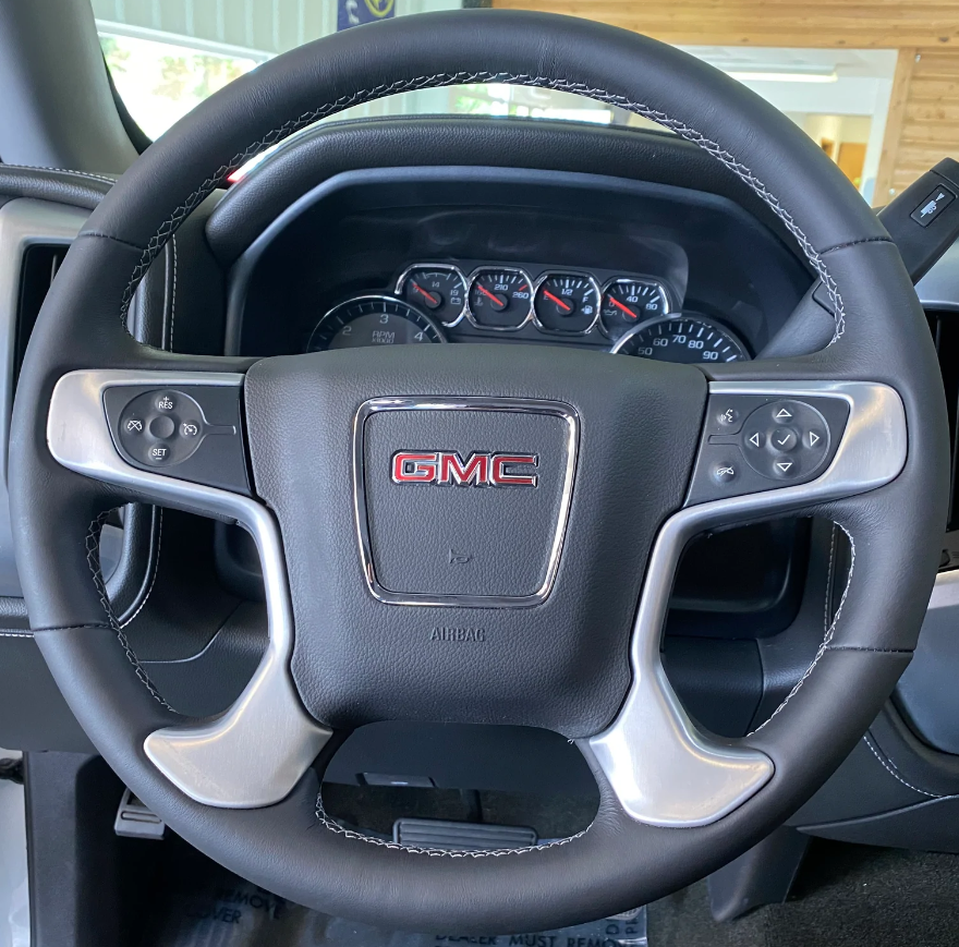 Steering Wheel Cover for GMC Sierra 1500 2014–2019 Sierra 2500/3500 2015–2019 Yukon (XL) 2020 Cover My Wheel