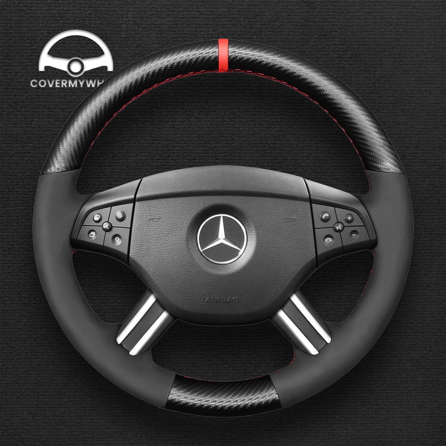 Steering Wheel Cover for Mercedes X164 Cover My Wheel