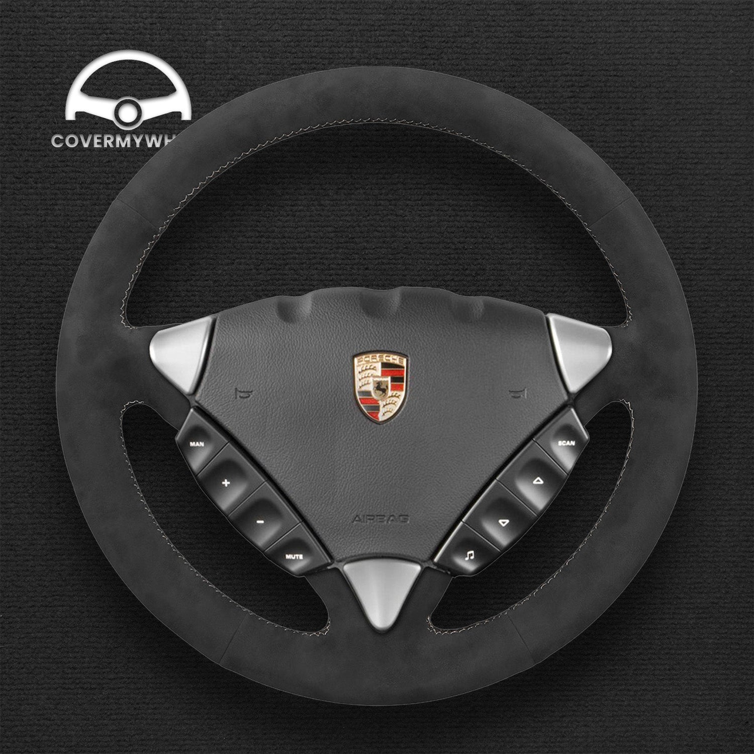 Steering Wheel Cover for Porsche Cayenne 2003-2010 Cover My Wheel