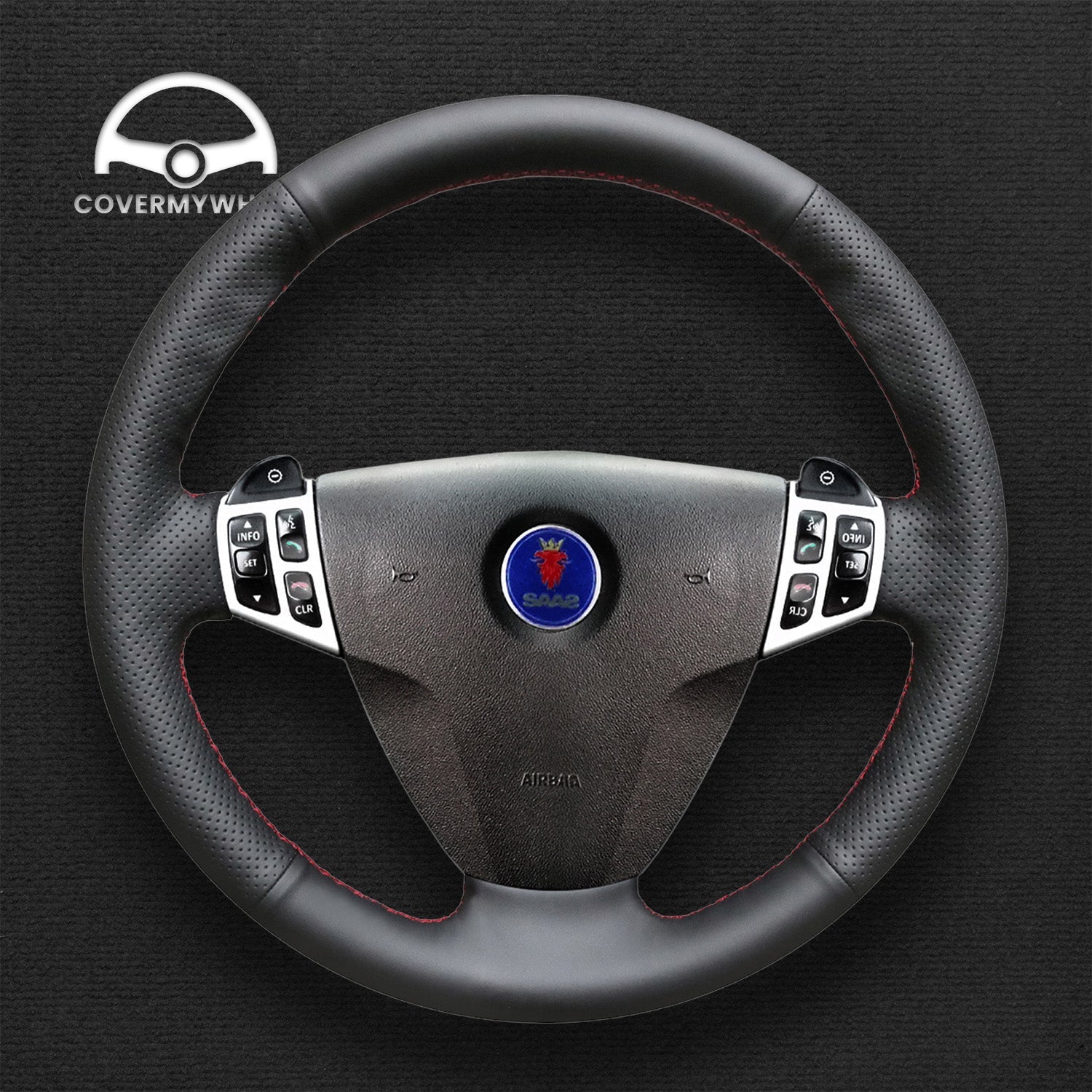 Steering Wheel Cover for Saab 9-3 2003-2011 Cover My Wheel