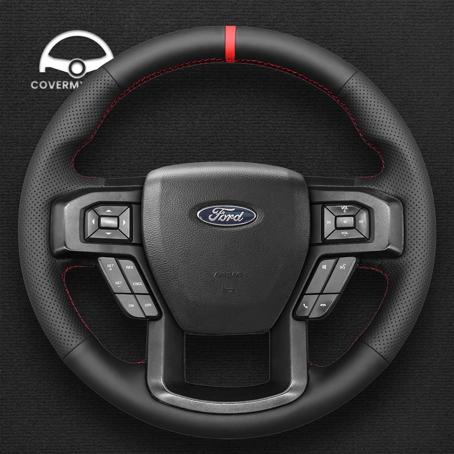 Steering Wheel Cover for Ford F150 2015-2021 / F-250 F250 2017-2023 Cover My Wheel