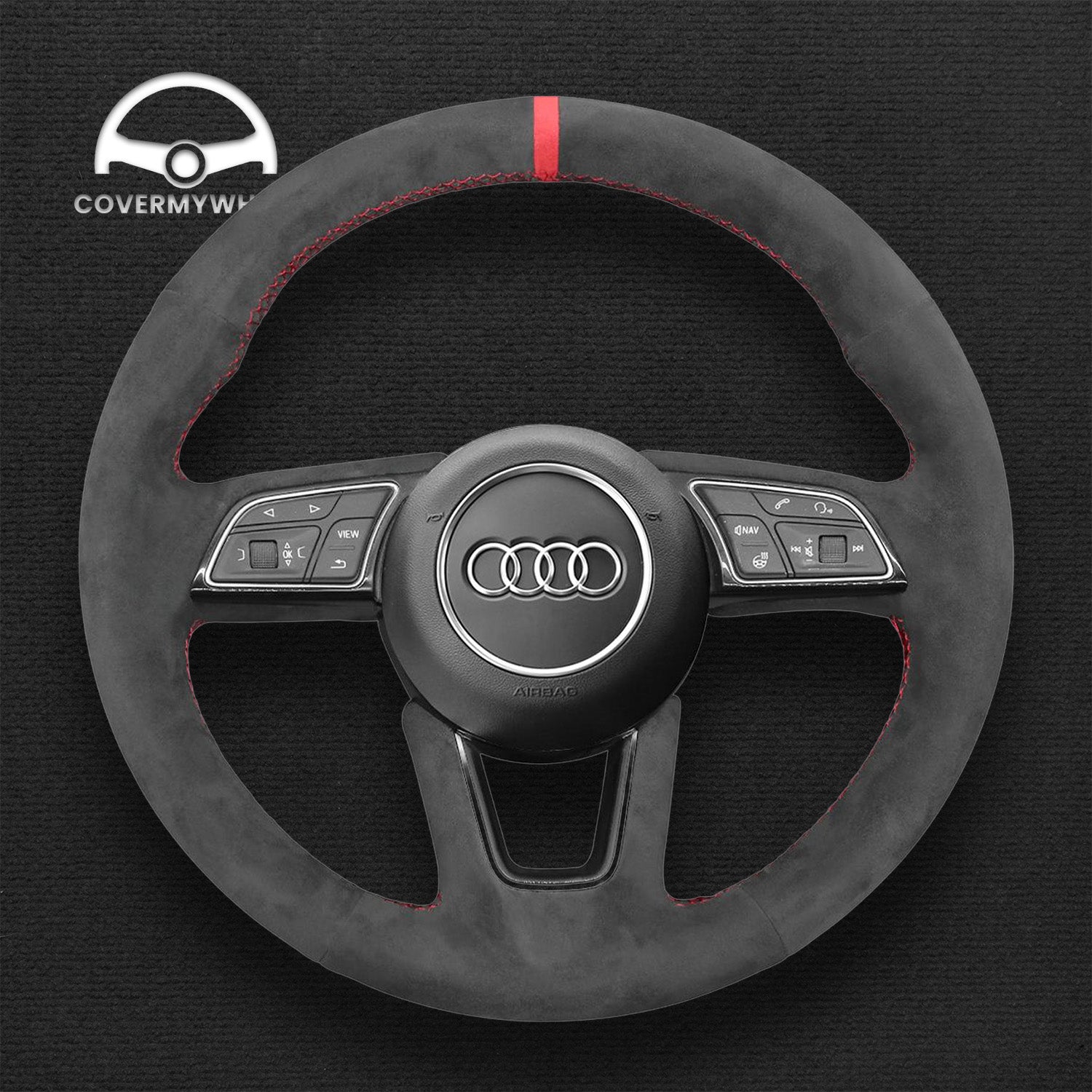 Steering Wheel Cover for Audi A1 A3 A4 A5 S3 S4 S5 RS4 Q2