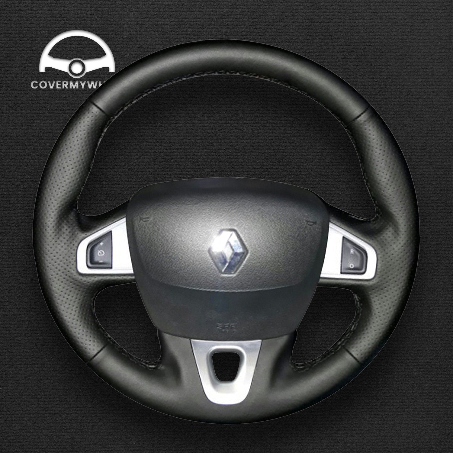 Steering Wheel Cover for Renault Mégane III 2008–2016 Scénic III 2009–2016 Kangoo II 2014–2020 Fluence 2009–2015 Cover My Wheel