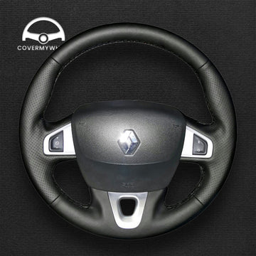 Steering Wheel Cover for Renault Mégane III 2008–2016 Scénic III 2009–2016 Kangoo II 2014–2020 Fluence 2009–2015