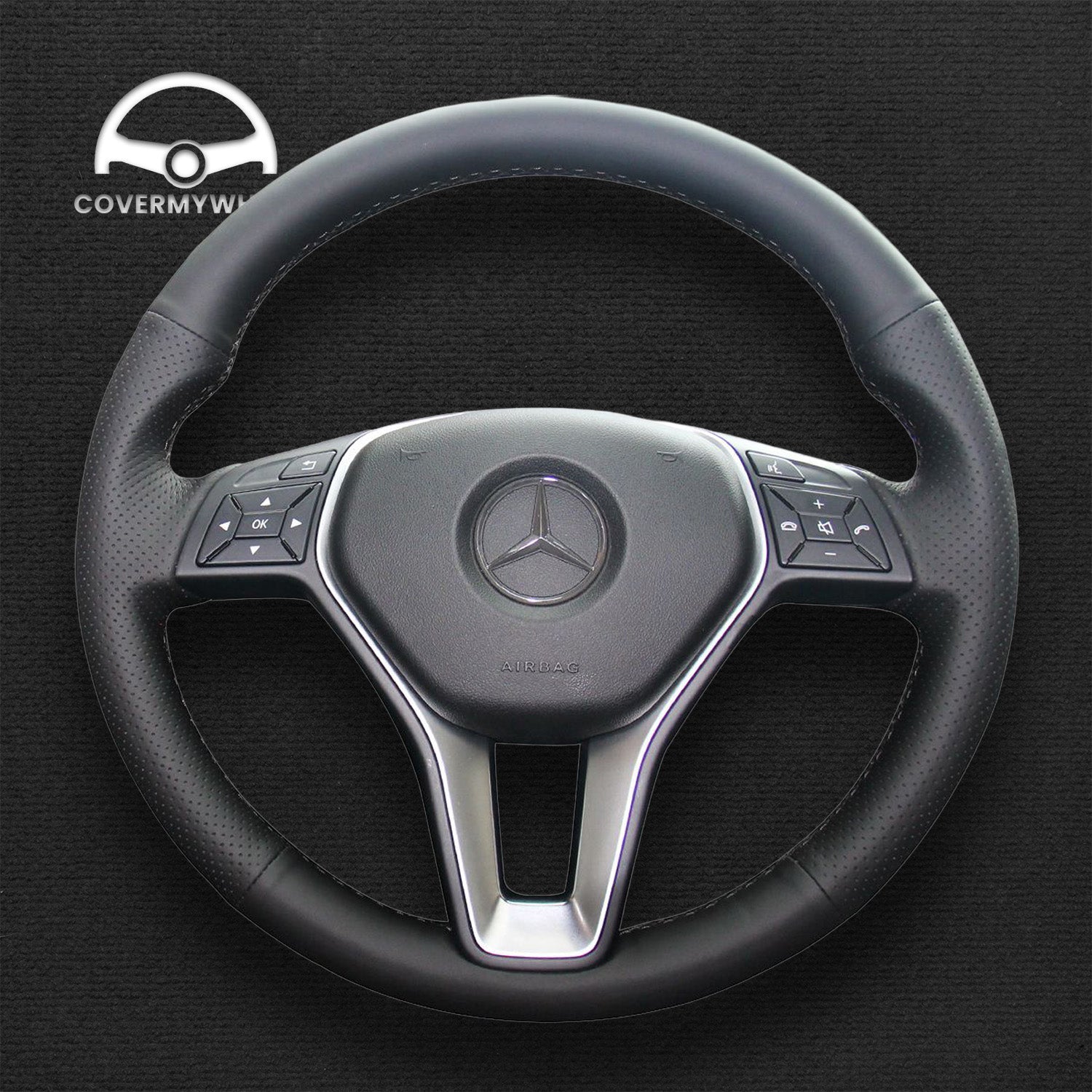 Steering Wheel Cover for Mercedes W246 W204 C117 C218 Cover My Wheel