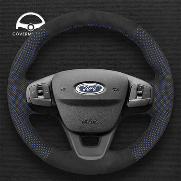 Steering Wheel Cover for Ford Focus IV Fiesta VII Bronco Sport Transit Maverick