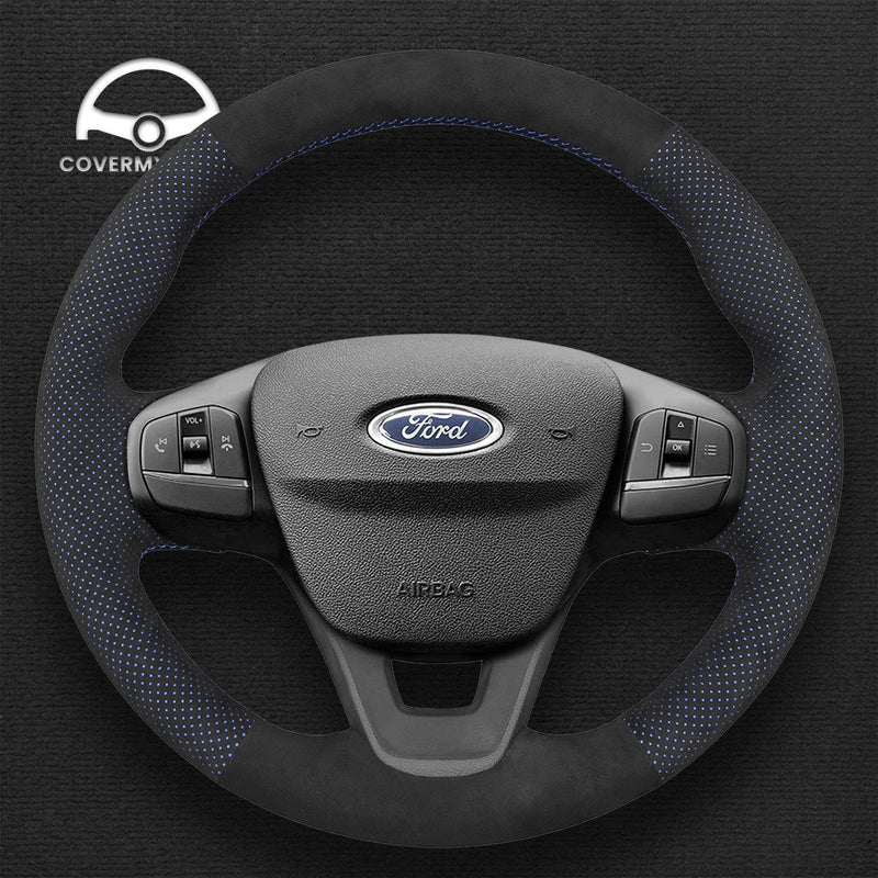 Steering Wheel Cover for Ford Focus IV Fiesta VII Bronco Sport Transit Maverick Cover My Wheel