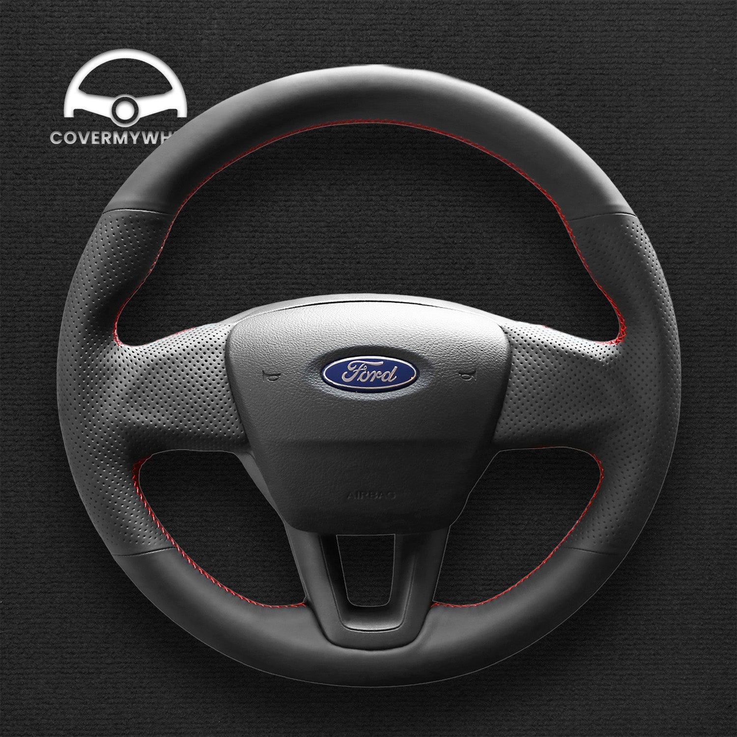 Steering Wheel Cover for Ford Focus 3 2015-2018 Cover My Wheel
