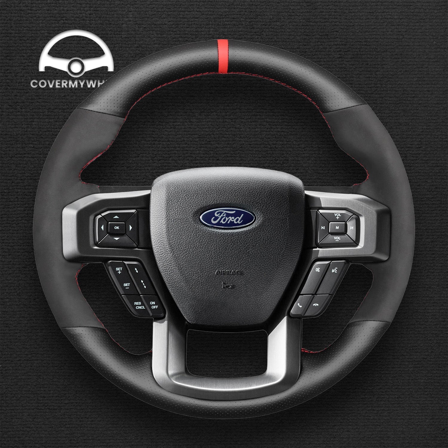Steering Wheel Cover for Ford F-150 F150 Raptor 2015-2021 Cover My Wheel