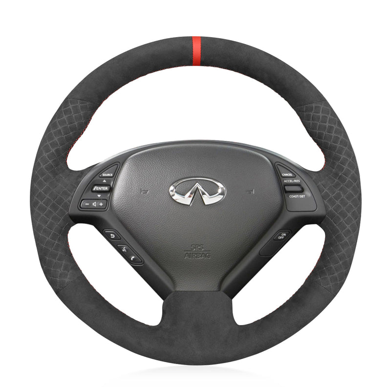 Steering Wheel Cover for Infiniti EX35 EX37 G25 G35 G37 Q40 Q60 2003-2015 Cover My Wheel
