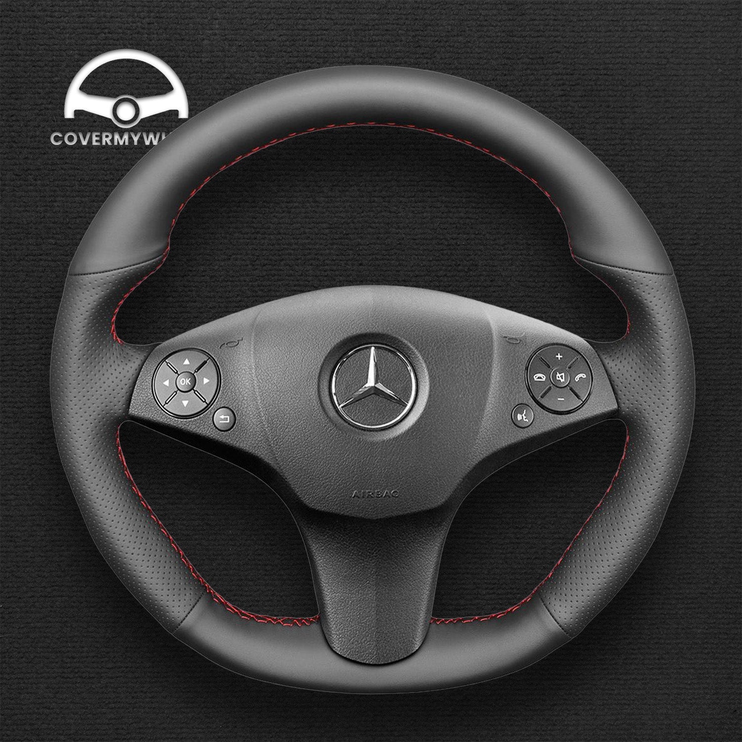 Steering Wheel Cover for Mercedes W204 C219 W212 R230 R197 Cover My Wheel