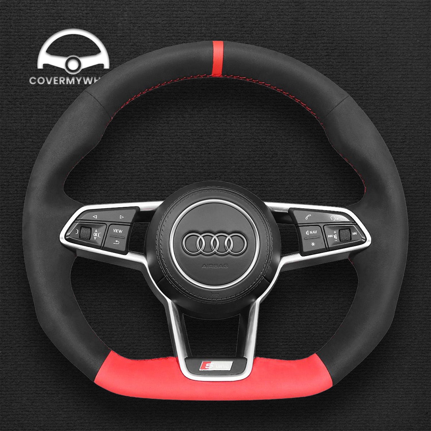 Steering Wheel Cover for Audi R8 TT TTS TT RS 4S FV/8S FV/8S FV/8S Cover My Wheel