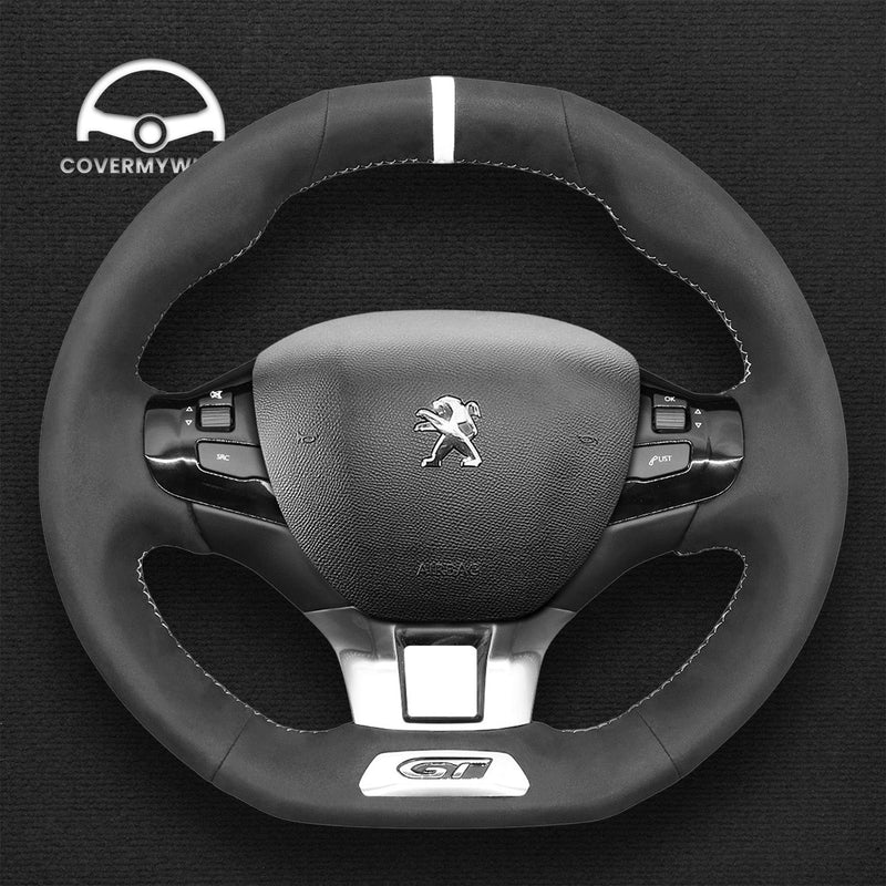 Steering Wheel Cover for Peugeot 208 308 308 SW 2008 (GTi / GT / GT Line) 2013–2021 Cover My Wheel