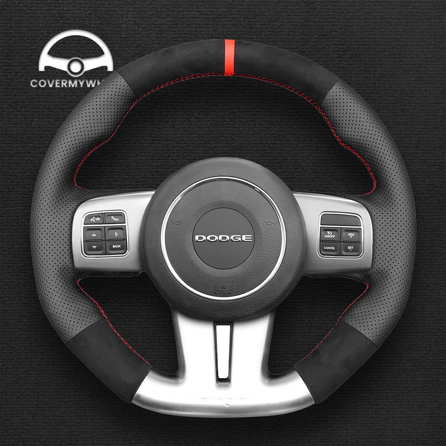 Steering Wheel Cover for Dodge Challenger (SRT) Charger (SRT) 2012-2014 Cover My Wheel