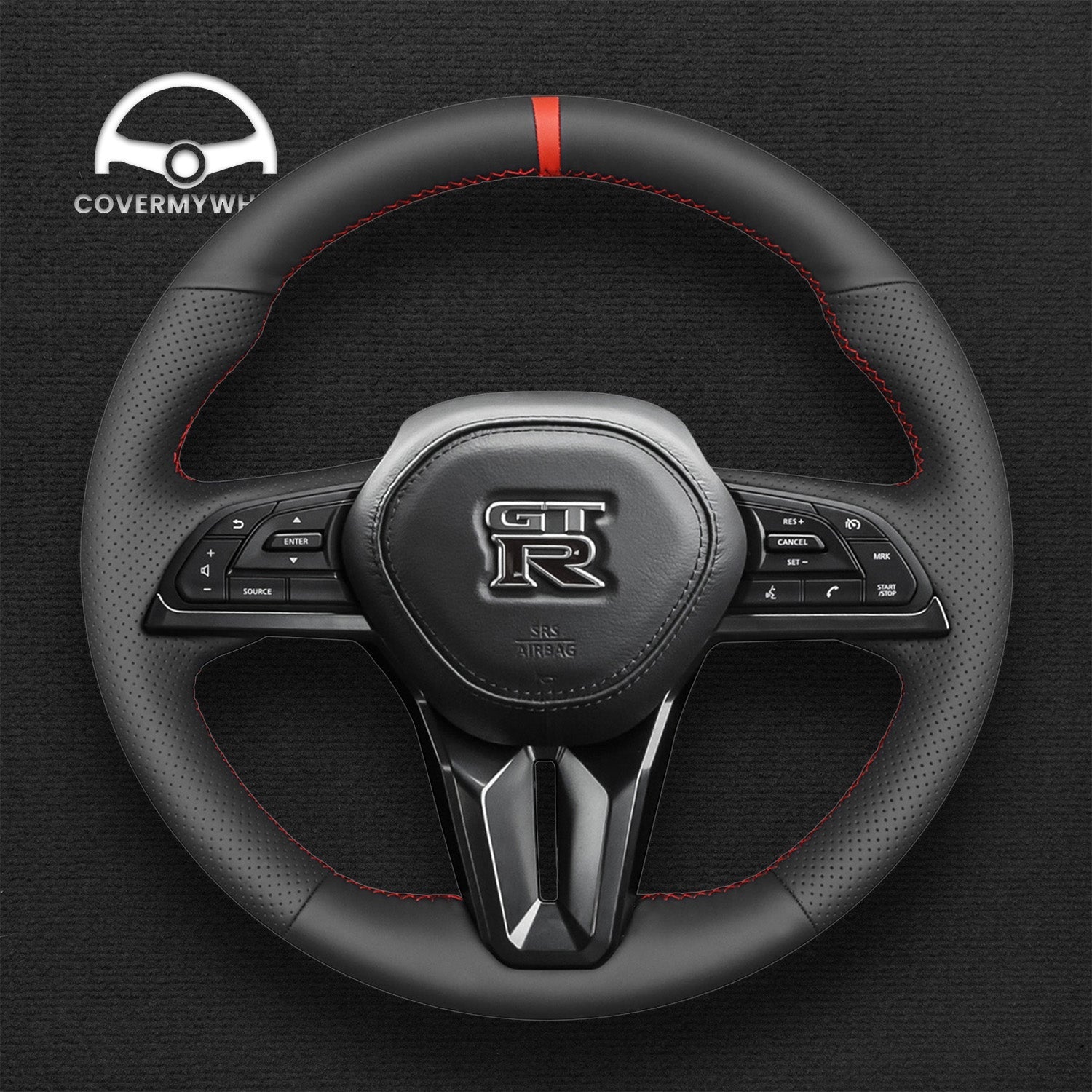 Steering Wheel Cover for Nissan GT-R GTR 2016-2023 Cover My Wheel