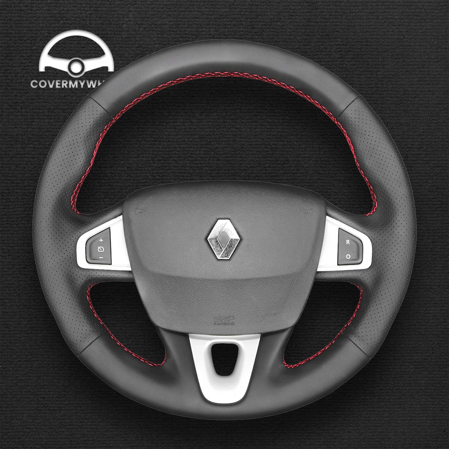 Steering Wheel Cover for Renault Mégane III Coupé RS 2010–2016 Cover My Wheel