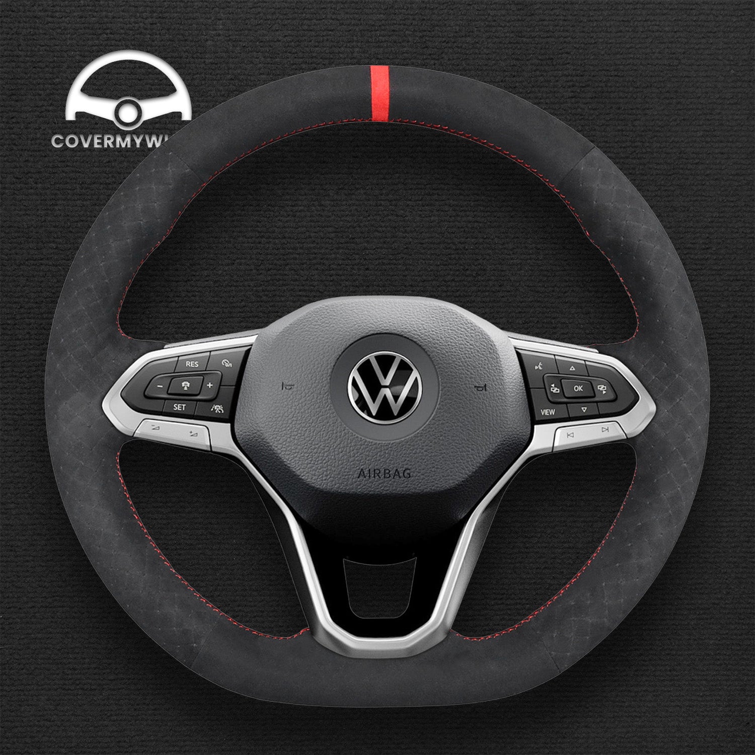 Steering Wheel Cover for Volkswagen Arteon Atlas ID.4 Taos Atlas Cross Sport Transporter