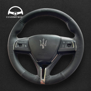 Steering Wheel Cover for Maserati Levante 2014-2018 Ghibli 2014-2018 Quattroporte 2014-2018
