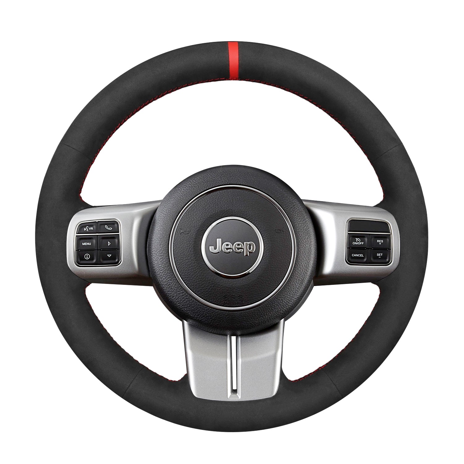 Steering Wheel Cover for Jeep Compass 2011–2016 Grand Cherokee 2011–2013 Liberty 2011–2012 Patriot 2011–2017 Wrangler 2011–2018 Cover My Wheel