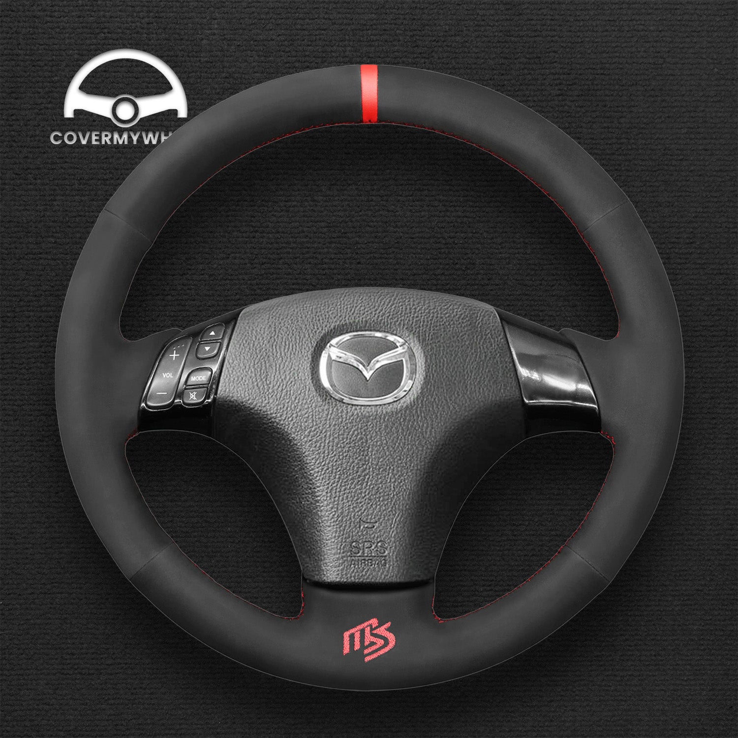 Steering Wheel Cover for Mazda 3 Axela 5 6 Atenza 2003–2010