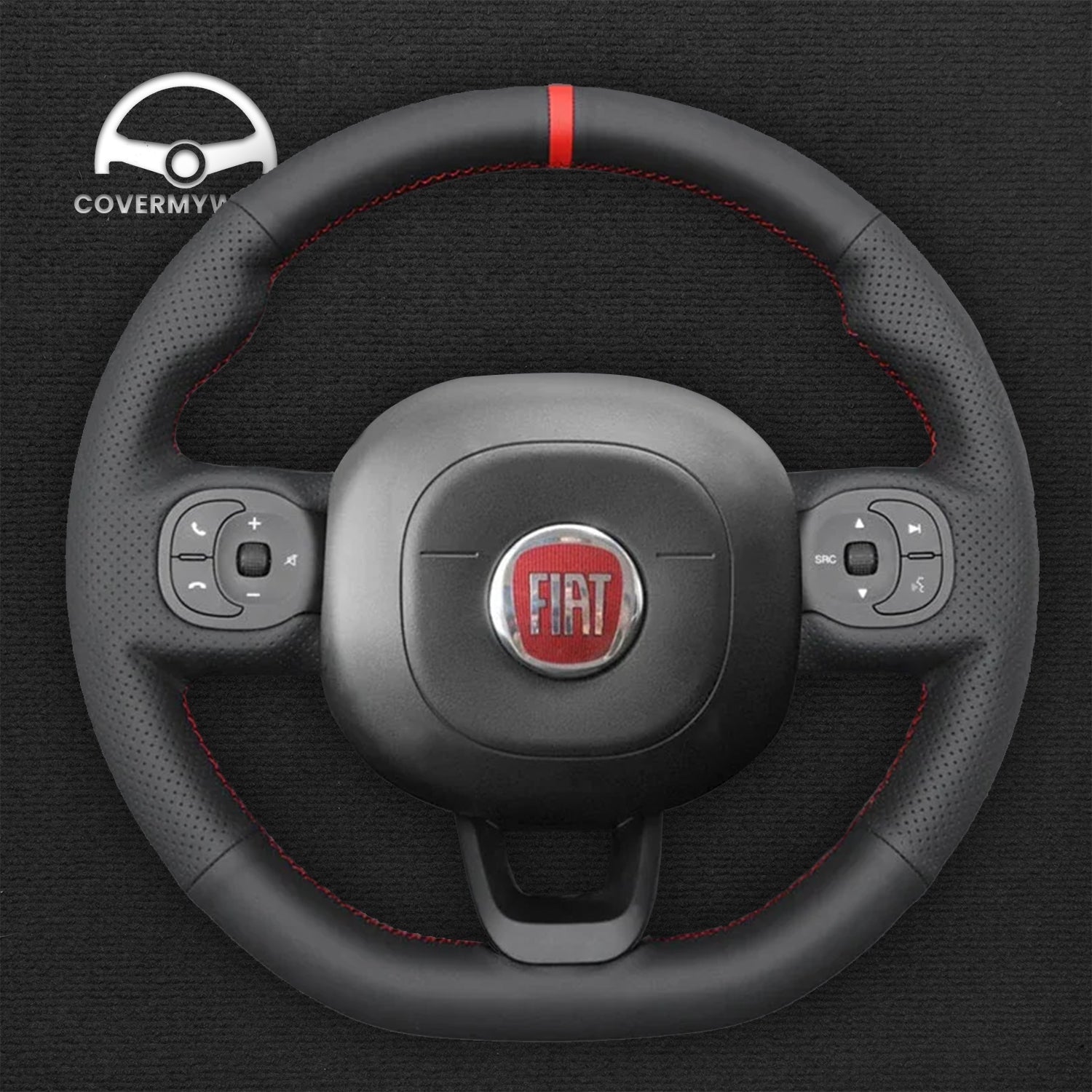 Steering Wheel Cover for Fiat Panda 2012-2024 Cover My Wheel