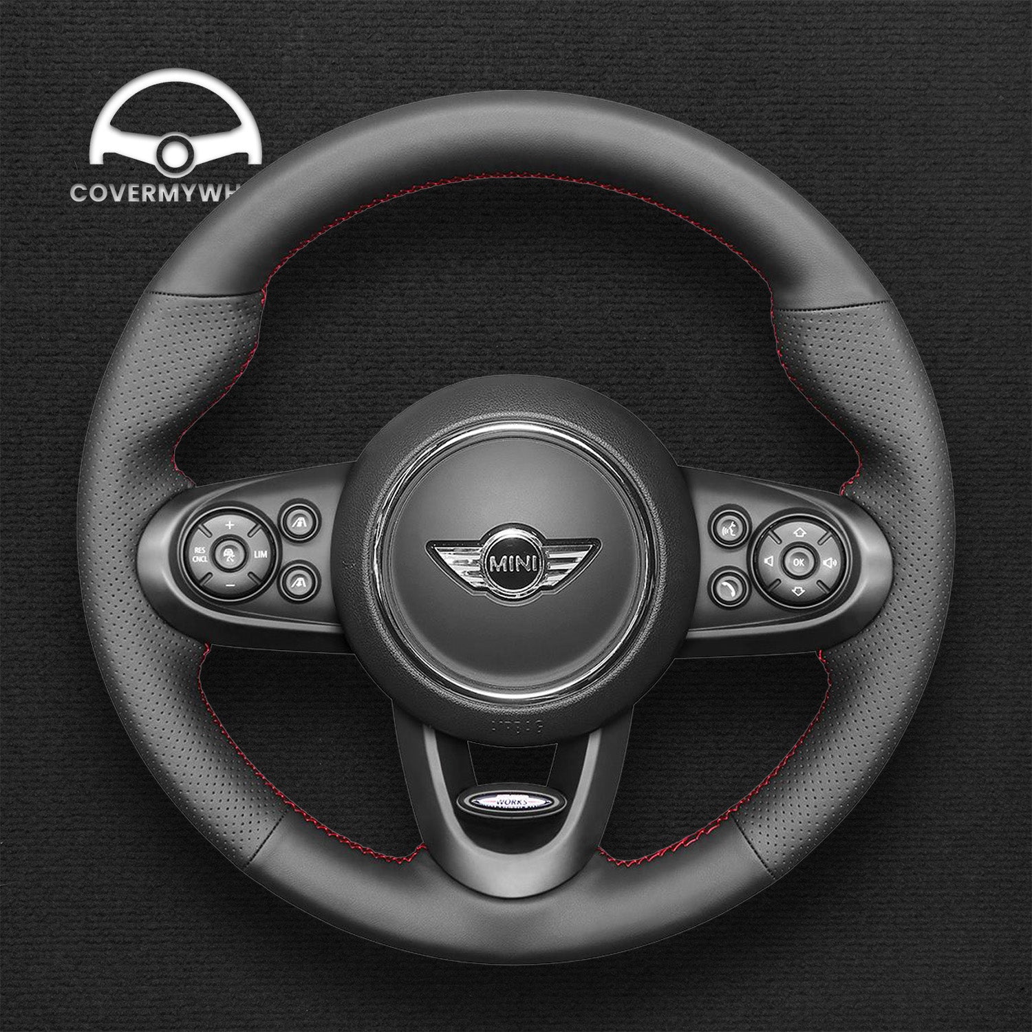 Steering Wheel Cover for Mini Clubman JCW Cooper JCW Countryman JCW 2014-2020 Cover My Wheel