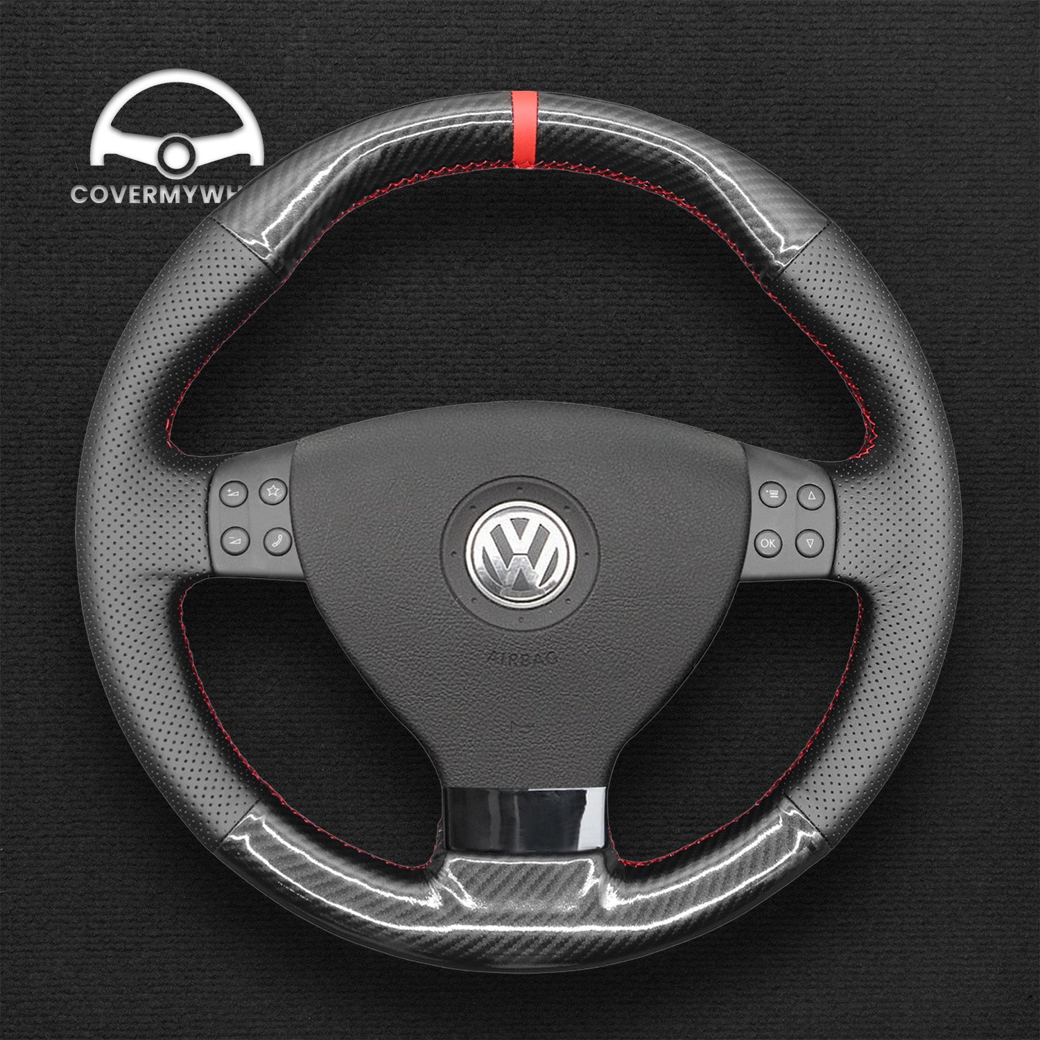 Steering Wheel Cover for Volkswagen EOS MK5 2005-2008