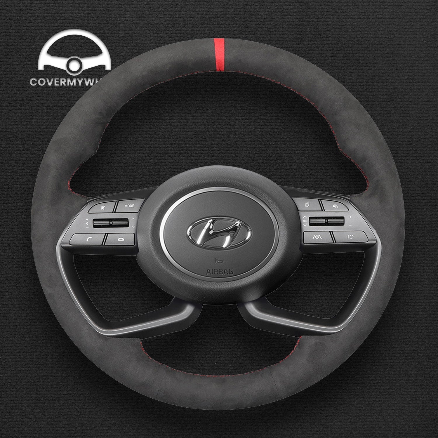 Steering Wheel Cover for Hyundai i20 III 2020-2022  Bayon 2021-2022 Cover My Wheel