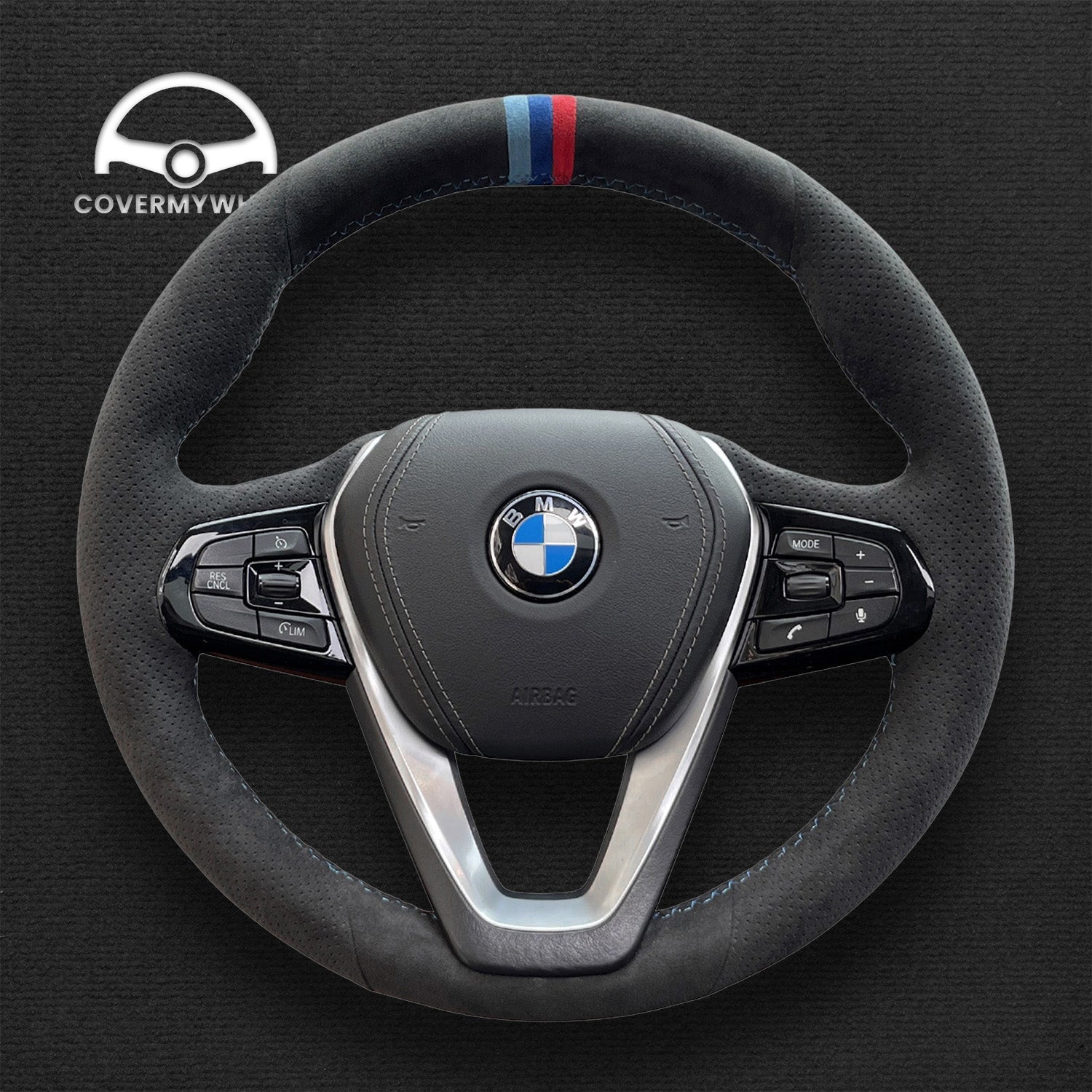 Steering Wheel Cover for BMW 2 Series 3 Series 4 Series 5 Series 6 Series 7 Series 8 Series i4 X3 X4 X5 X6 X7 Z4 Cover My Wheel