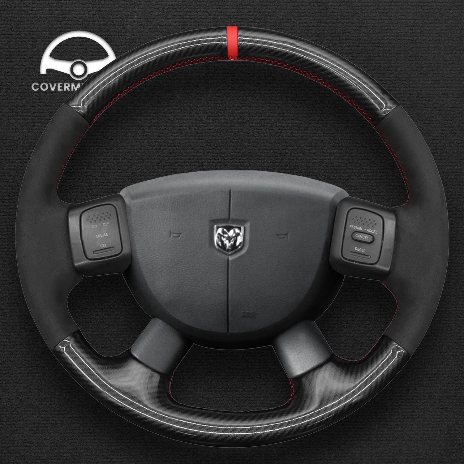 Steering Wheel Cover for Dodge Ram 1500 2500 3500 2004-2008 Cover My Wheel