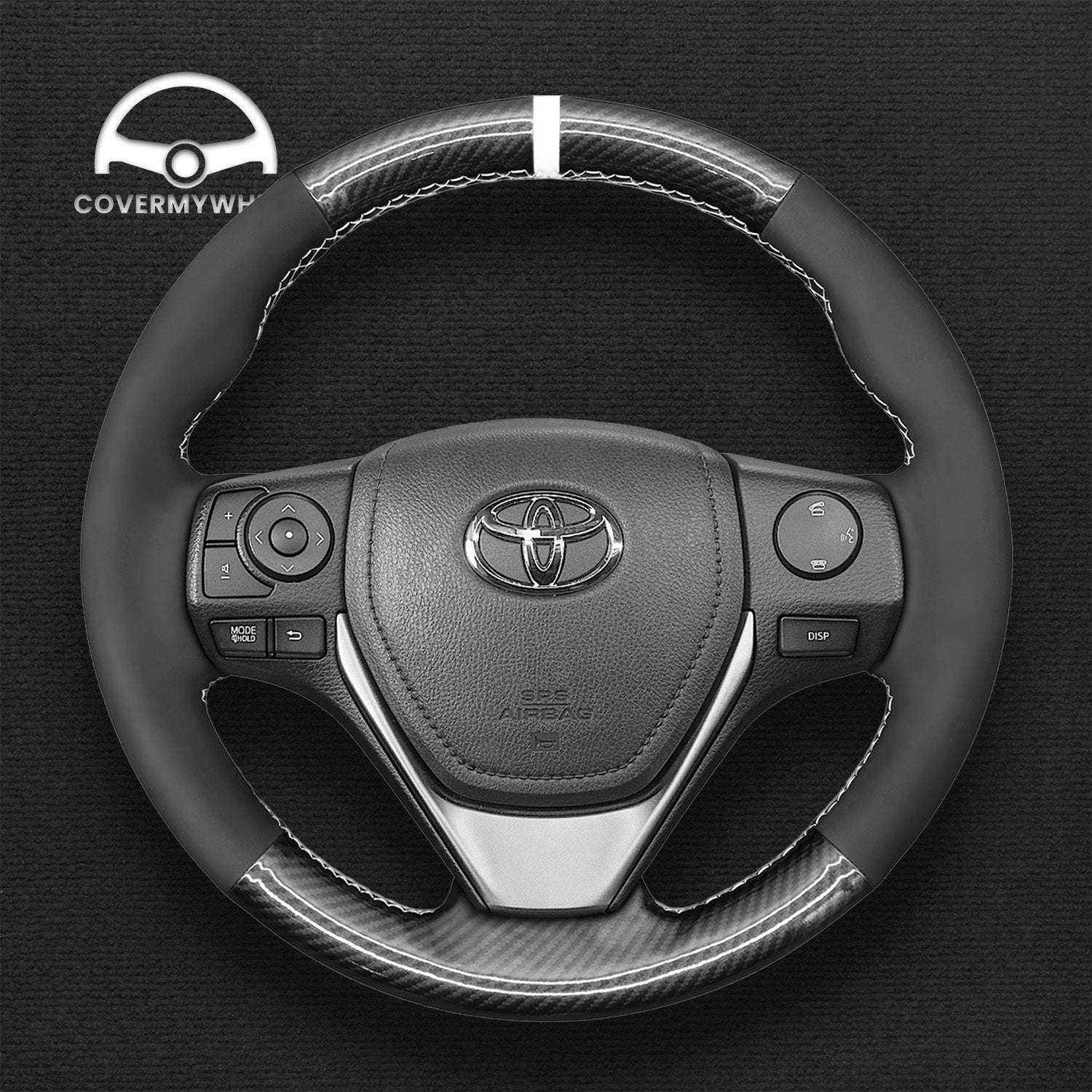 Steering Wheel Cover for Toyota RAV4 Corolla Auris Isis Corolla iM 2012-2019 Cover My Wheel