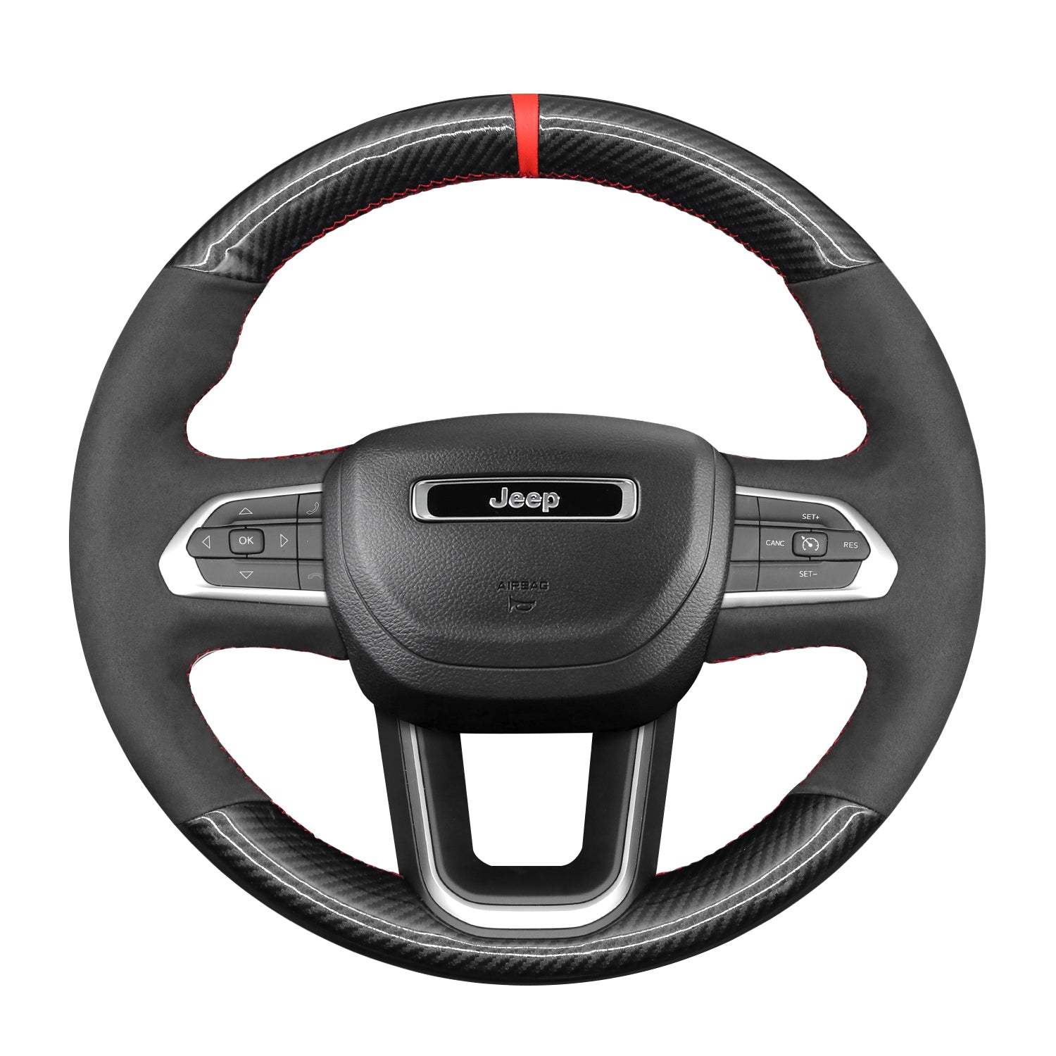 Steering Wheel Cover for Jeep Compass II (MP) 2022–2024