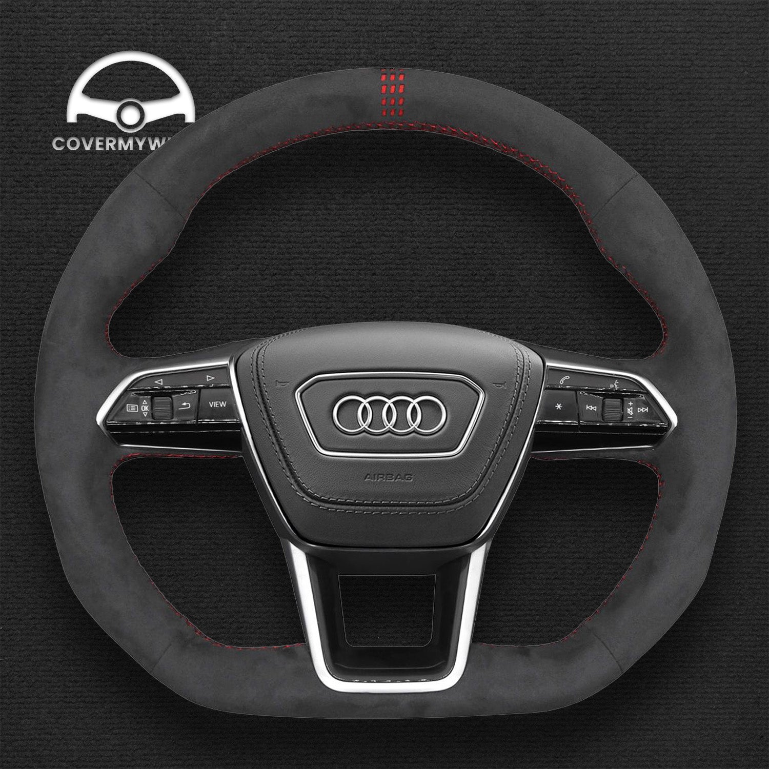 Steering Wheel Cover for Audi A6 S6 RS6 A7 S7 RS7 RS E-Tron