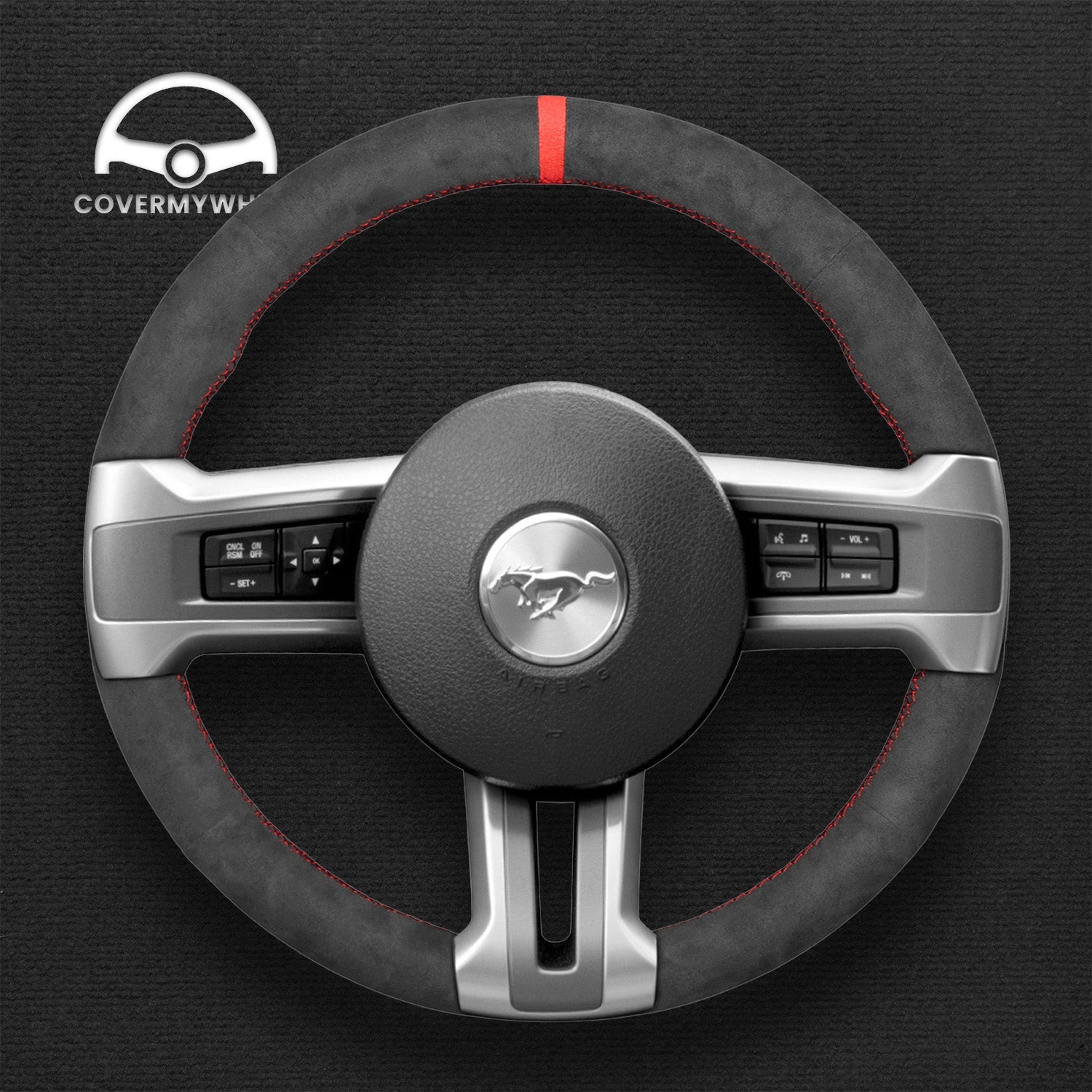 Steering Wheel Cover for Ford Mustang 2009-2014 Cover My Wheel