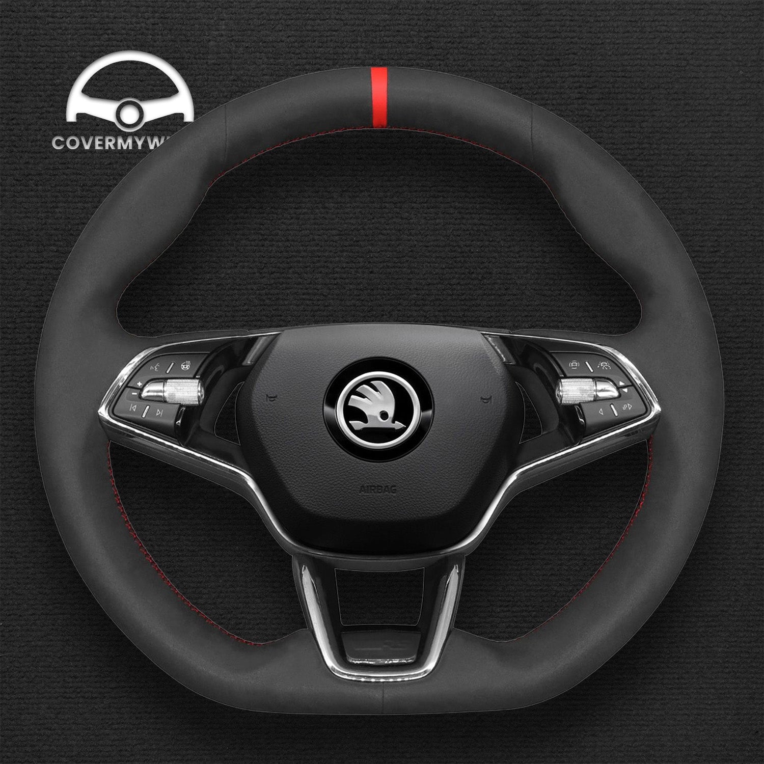 Steering Wheel Cover for Skoda Octavia RS Fabia 2021–2023 Cover My Wheel