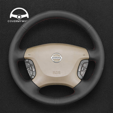 Steering Wheel Cover for Nissan Patrol Y61 Maxima Pathfinder Elgrand E51 1996–2015