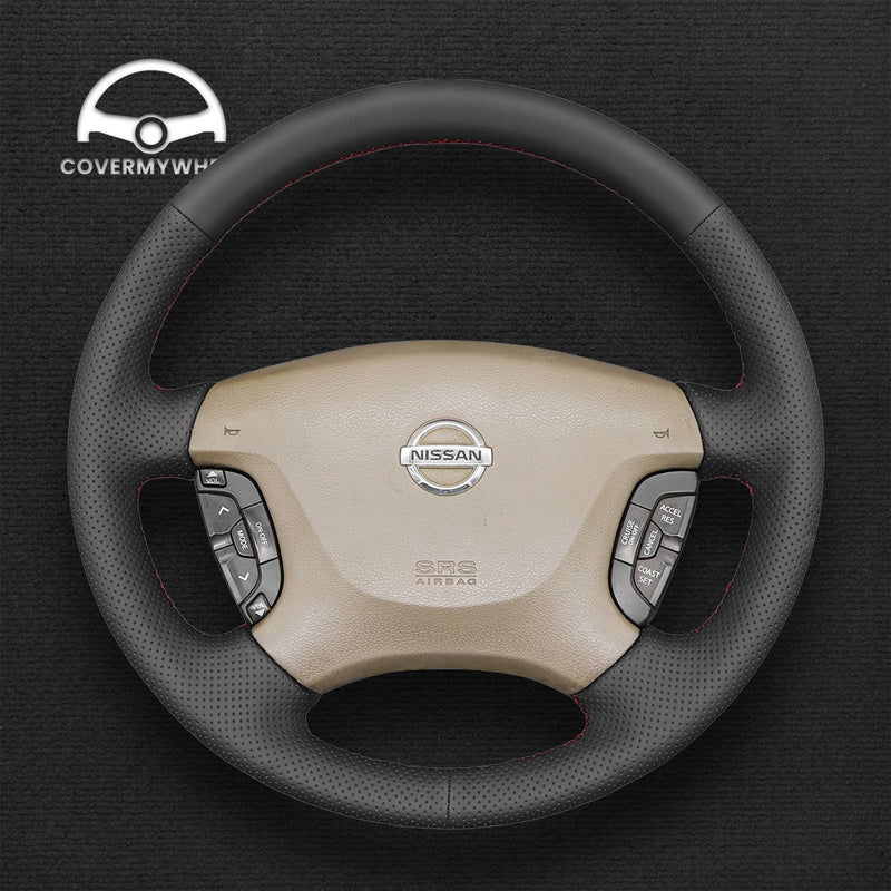 Steering Wheel Cover for Nissan Patrol Y61 Maxima Pathfinder Elgrand E51 1996–2015 Cover My Wheel