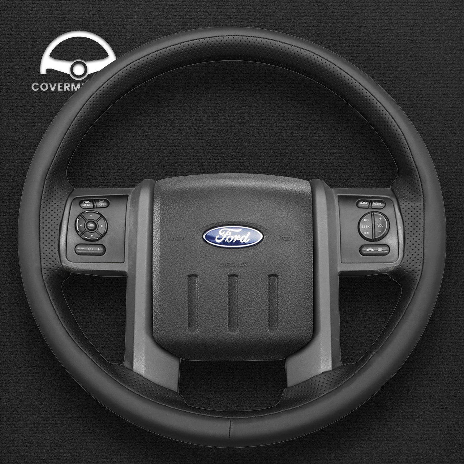 Steering Wheel Cover for Ford  F-250 F-350 2008-2016 Expedition 2007-2014 Cover My Wheel