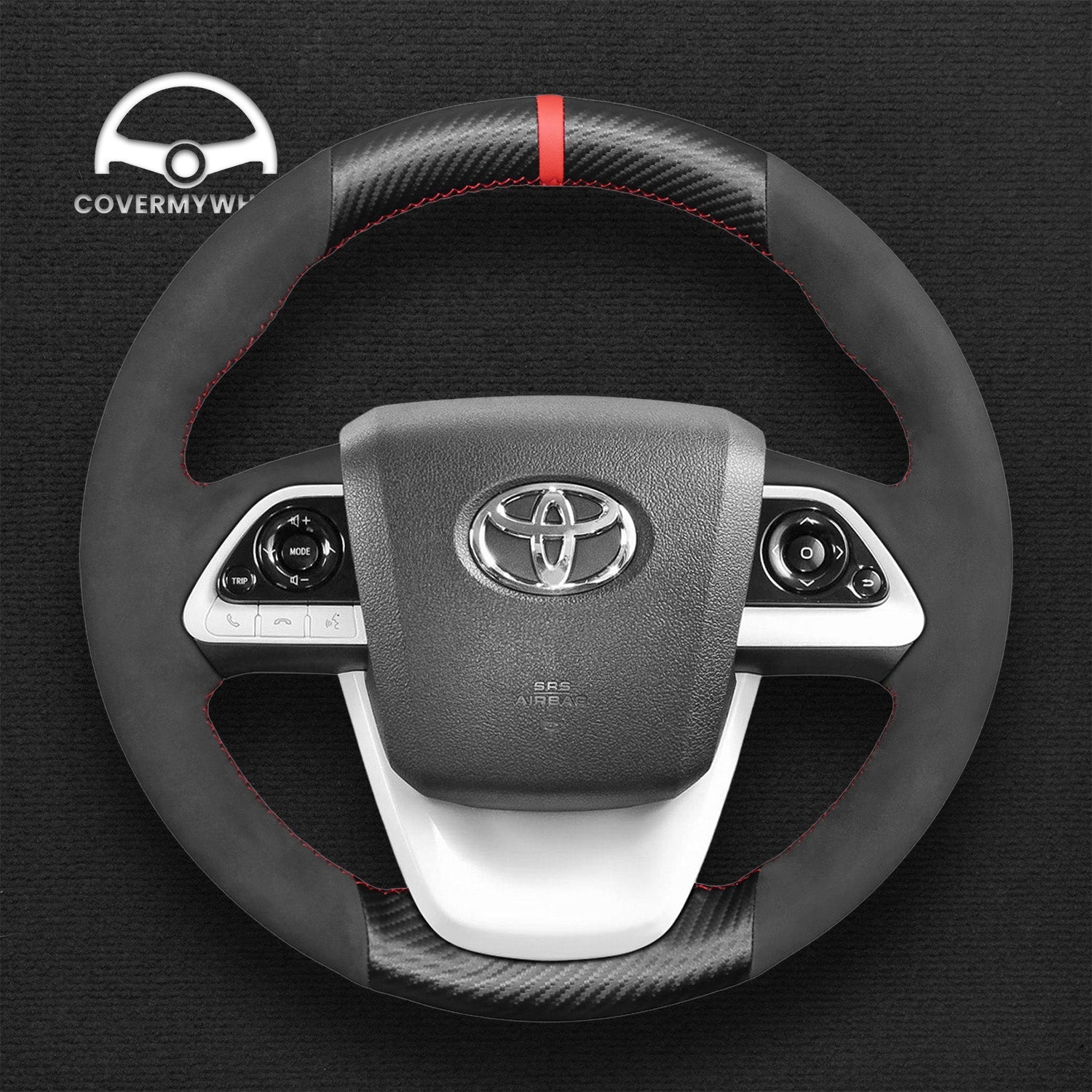 Steering Wheel Cover for Toyota Prius (Gen 4) Prius Prime Mirai 2016-2022 Cover My Wheel