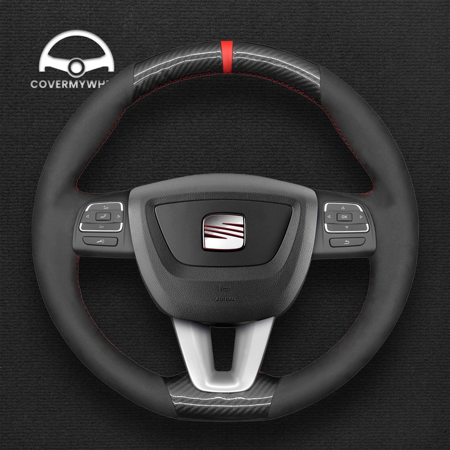 Steering Wheel Cover for SEAT Alhambra Toledo Altea 2009–2012
