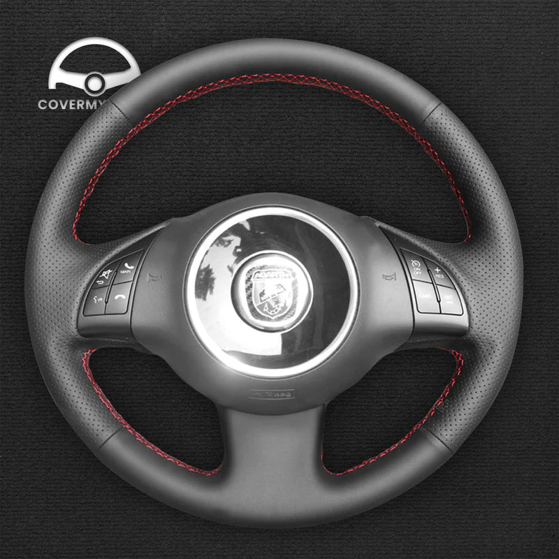 Steering Wheel Cover for Fiat 500 2007-2015 500e 2014-2018 500C 2014-2017 Cover My Wheel