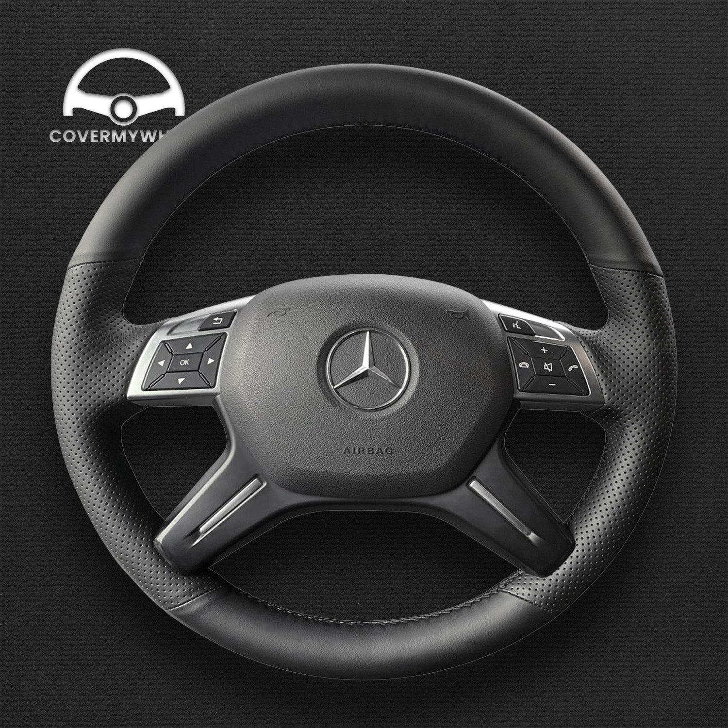 Steering Wheel Cover for Mercedes W463 X166 W166 Cover My Wheel